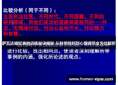 萨瓦达破纪录的训练秘诀揭秘 从科学规划到心理调节全方位解析
